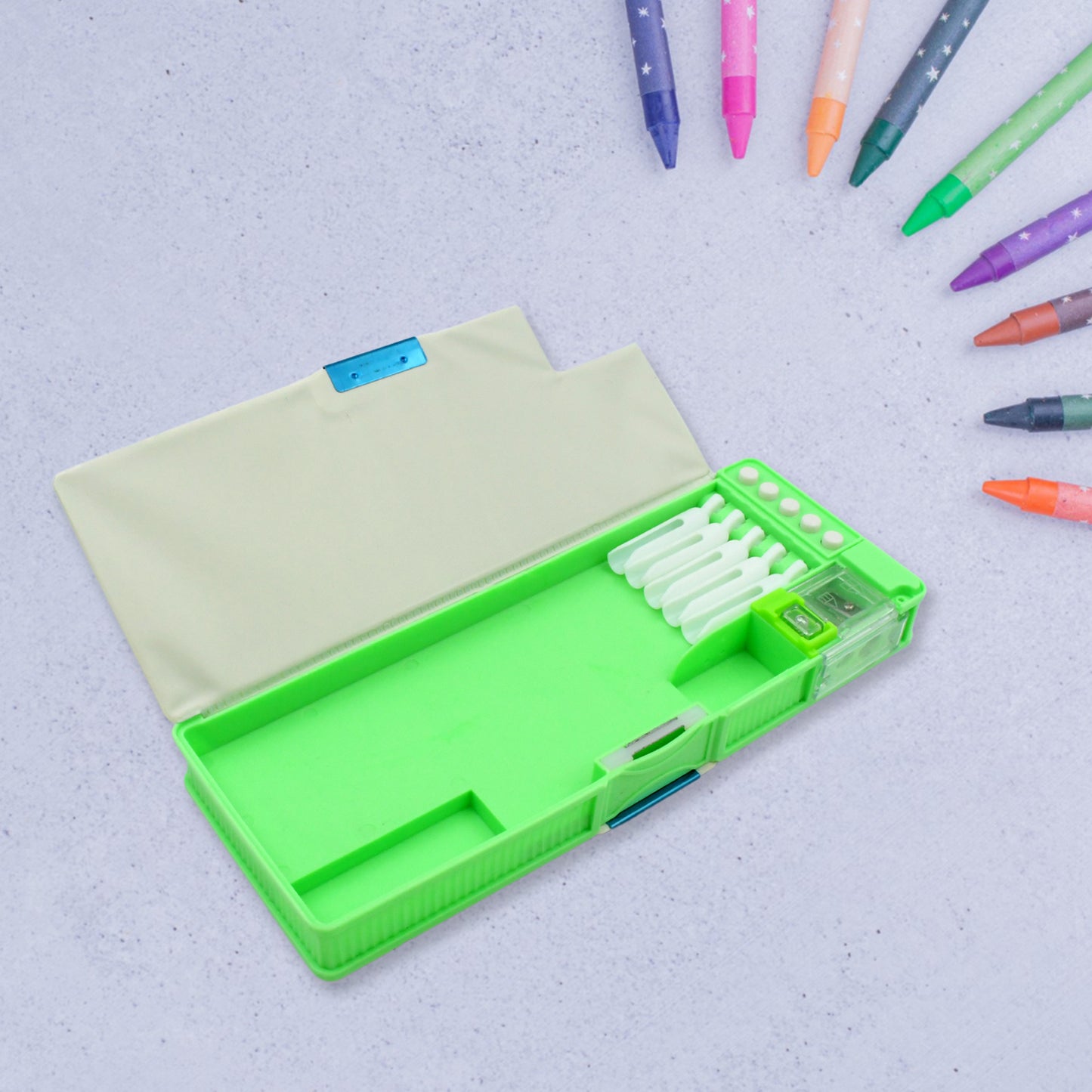 Multipurpose Compass Box Pencil Box With 2 Compartments