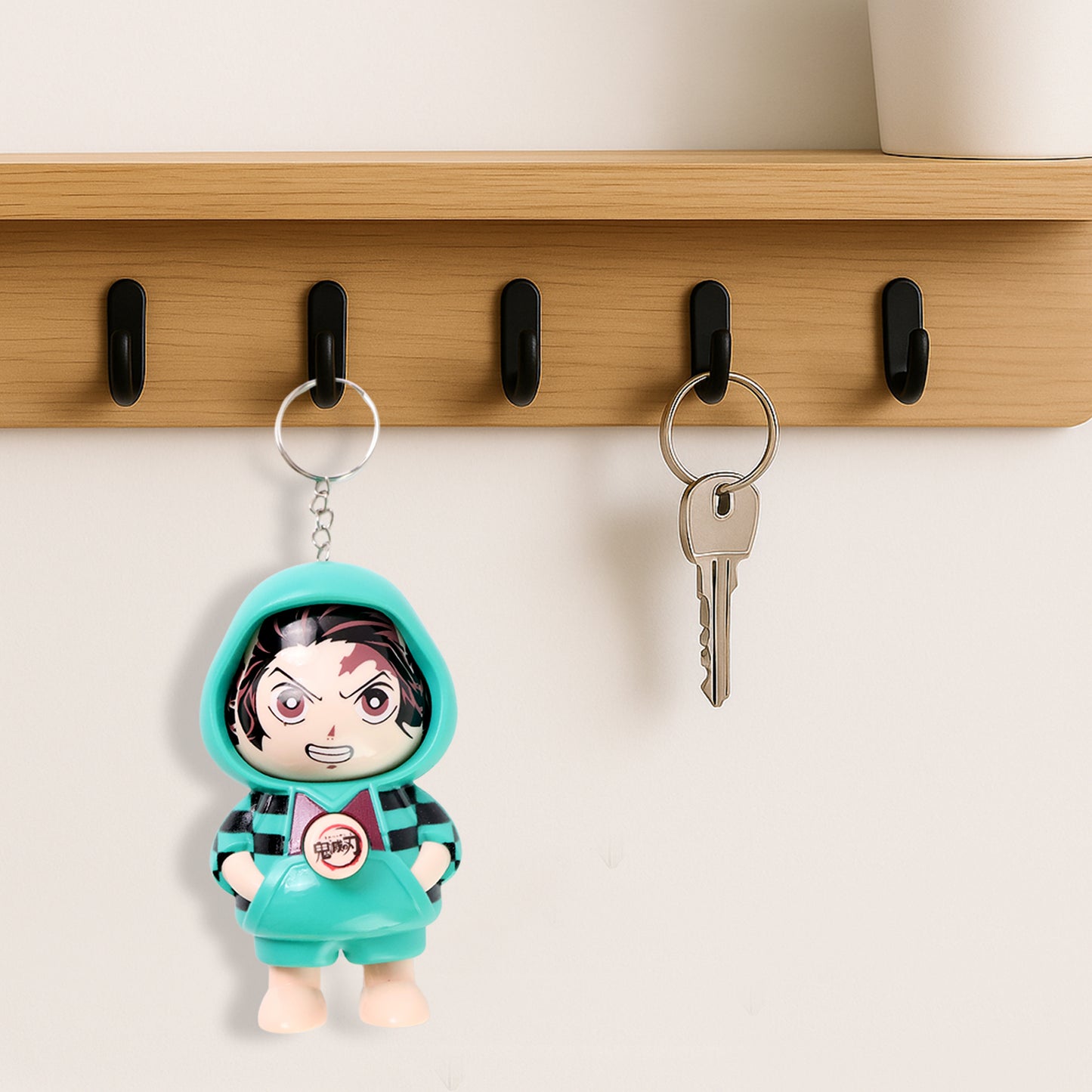 Cartoon Character Design Cute Action Figure Keychain (Mix Design 1 Pc)