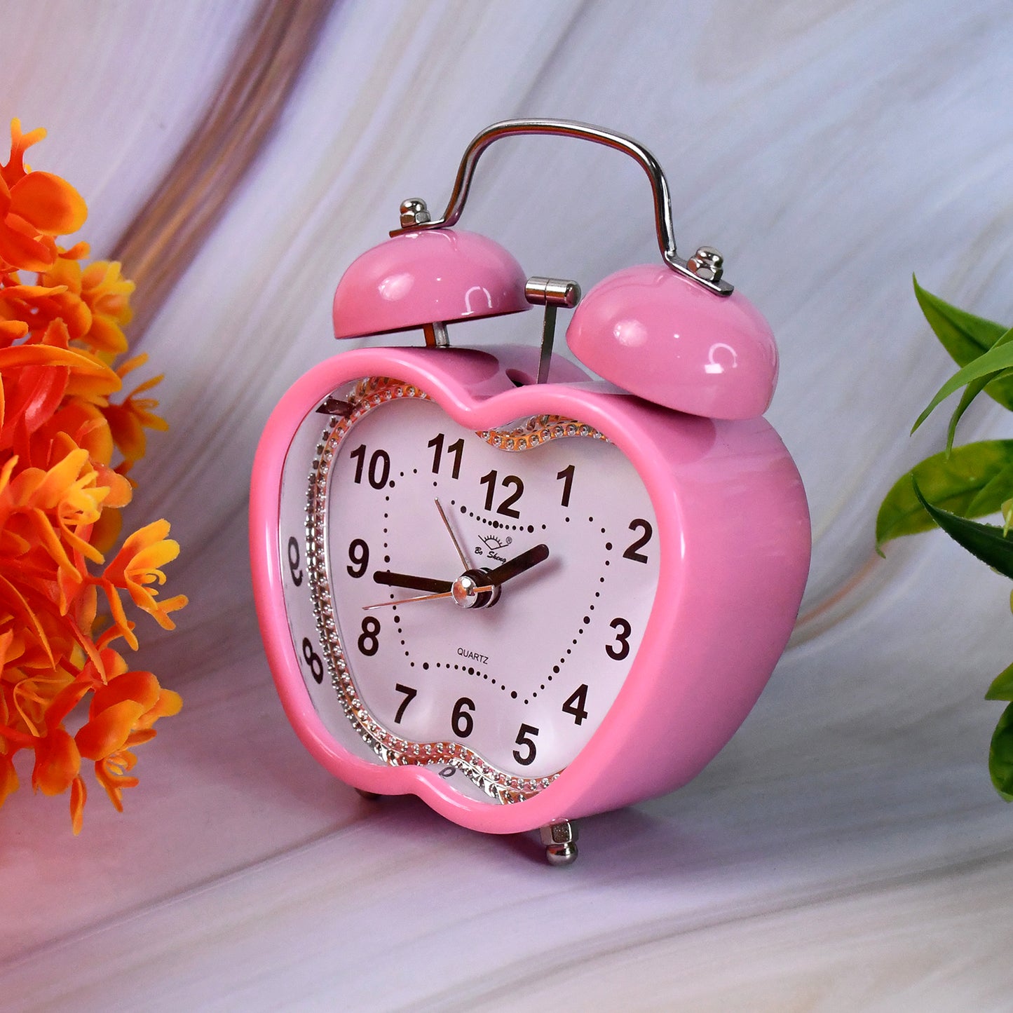 Mini Cute Alarm Clock Small Kids And Students (Mix Design Color 1 Pc)