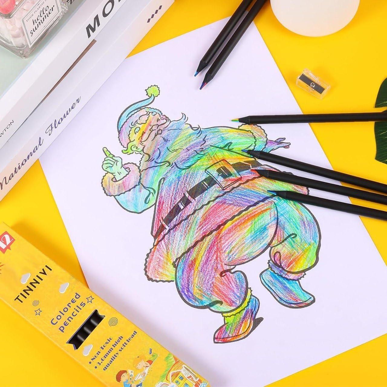 12 Pieces Rainbow Color Pencils
