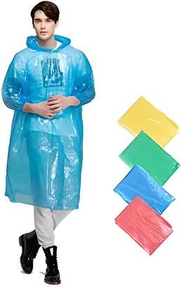Knee -Length solid color Raincard pack of - 3