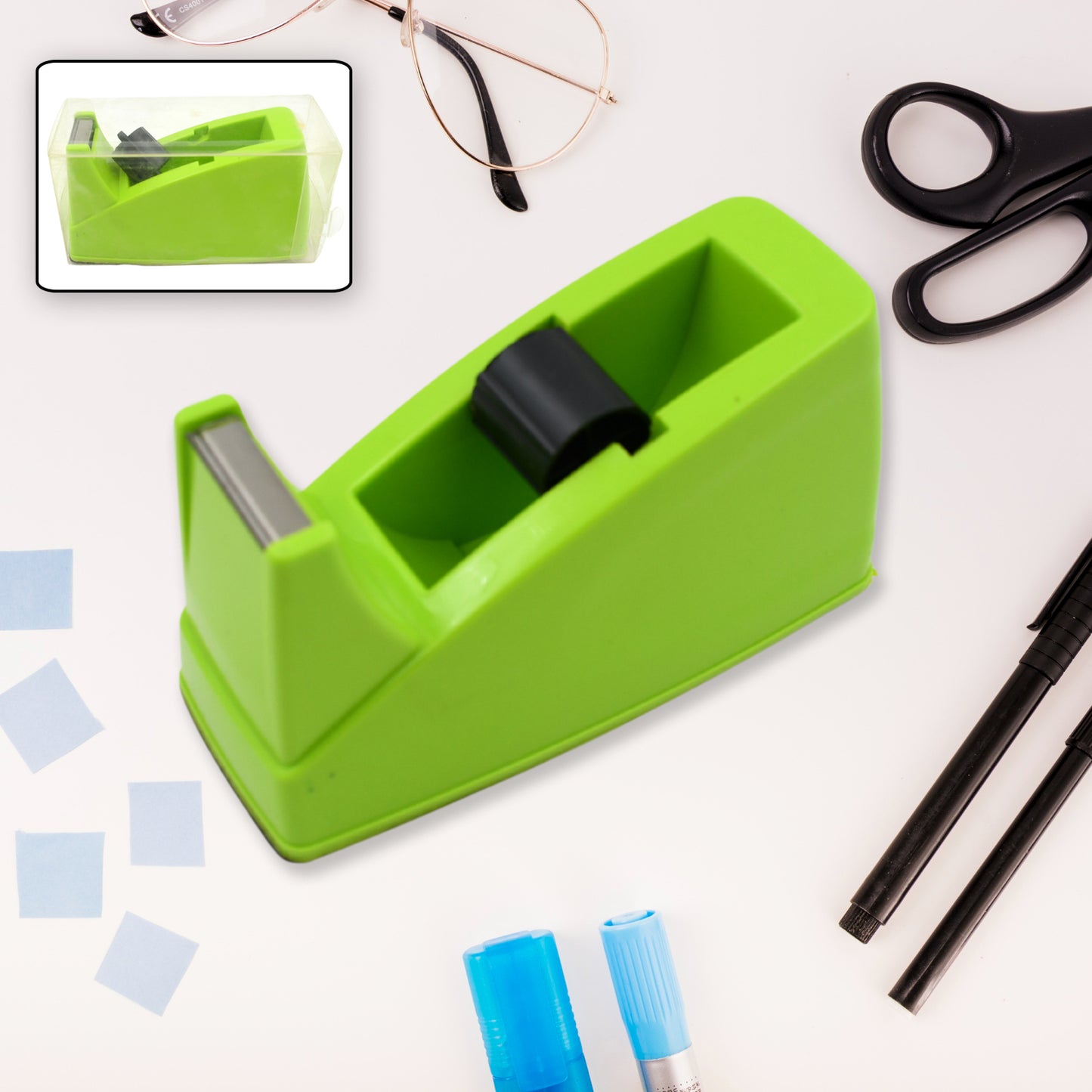 Plastic Tape Dispenser Cutter For Home Office (1 Pc 515 Gm)