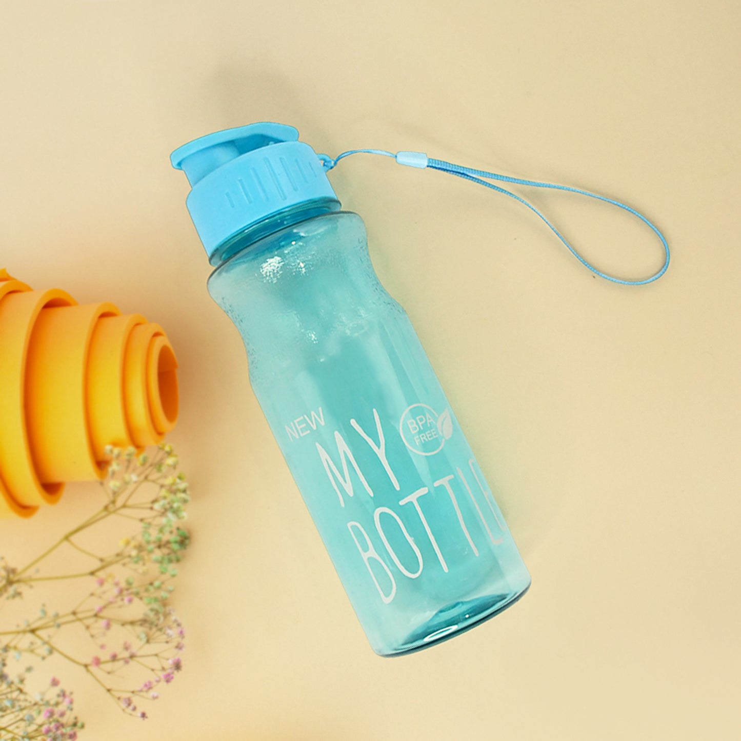 Bpa-free Plastic Sports Water Bottle (Approx. 400 Ml 1 Pc)