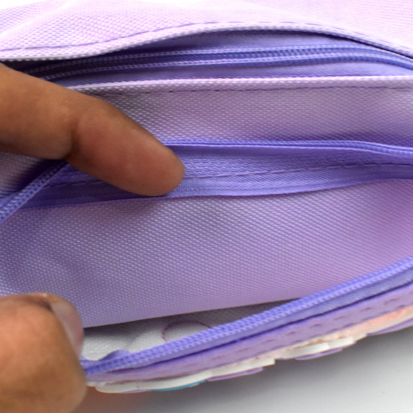 Pencil Pouch With Zipper Students Pencil Case Large Capacity Makeup Pouch Stationery Bag (1 Pc 2 Compartment)