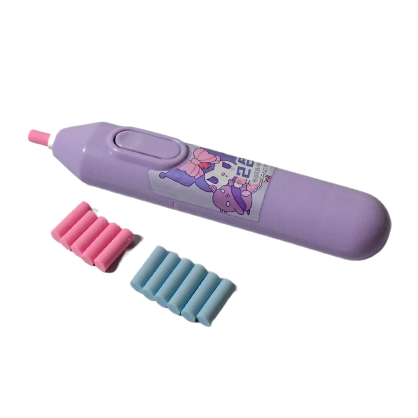 Electric Eraser Kit Automatic Pencil Eraser Battery Operated With 10 Eraser Refills (Battery Not Included)