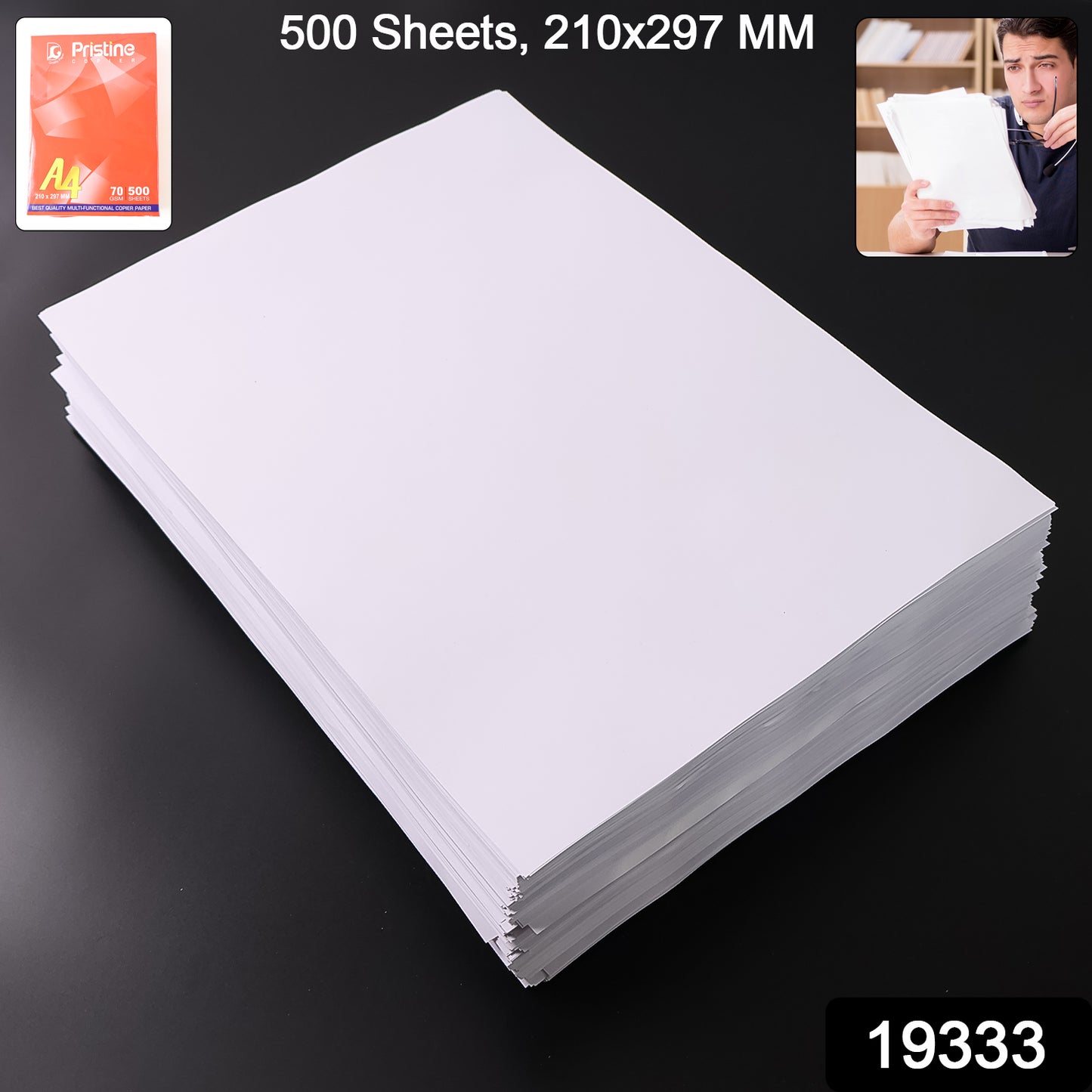 500 Sheets A4 Size Multipurpose Copier Paper 70 Gsm High Bright White Printing Paper