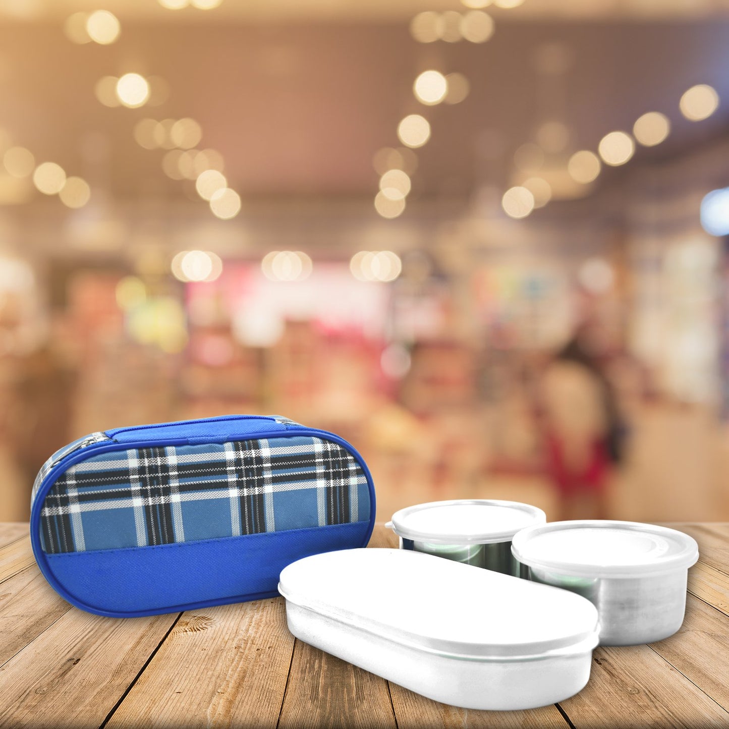 Corporate Lunch Stainless Steel Containers (Set Of 3)