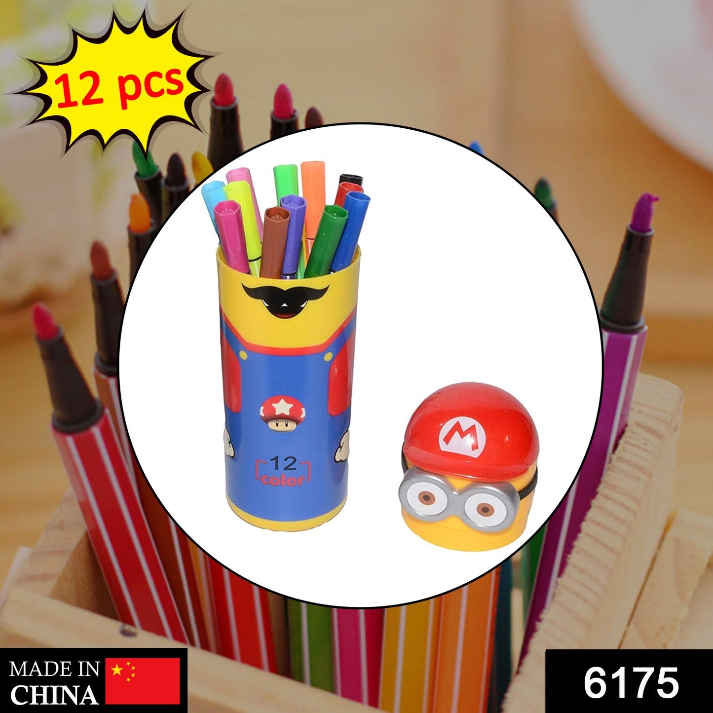 Minions Sketch Pen Set With Attractive Designed Case