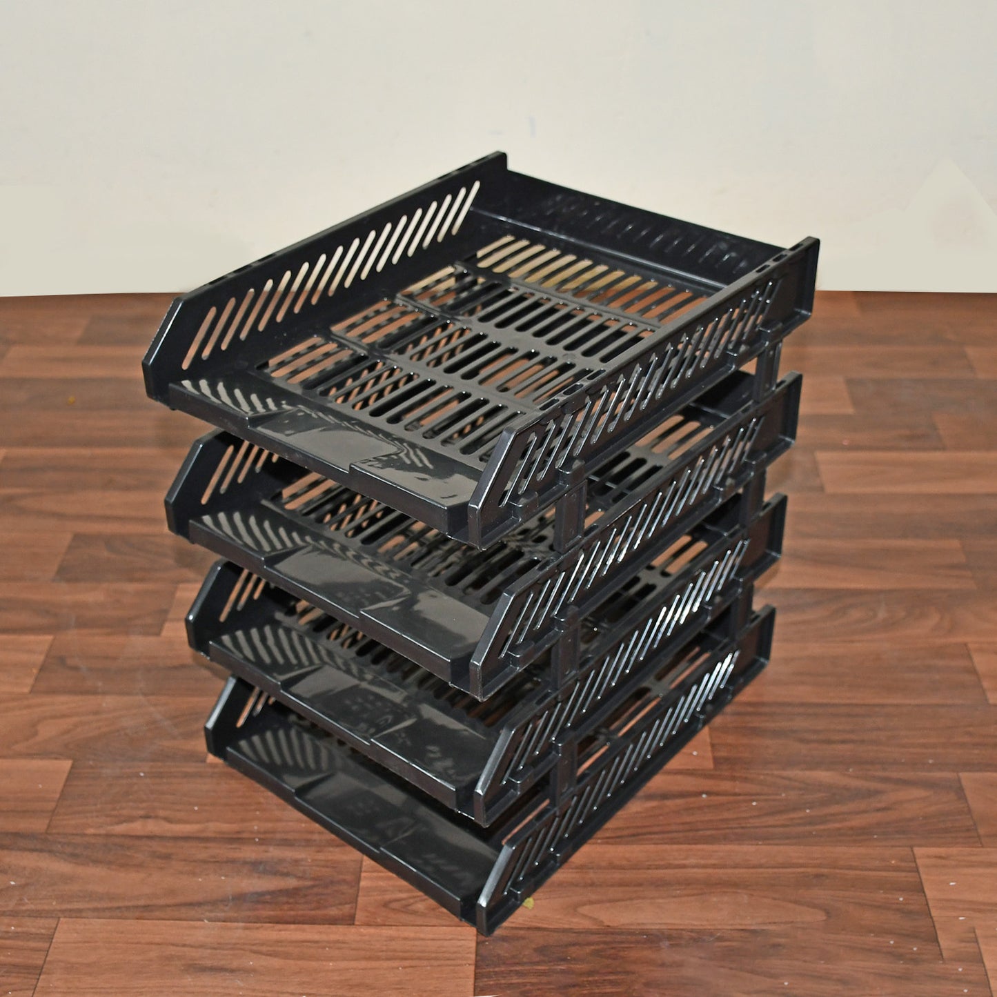File Cabinets Storage Rack Magazine Newspaper Rack Filing Cabinet Four-layer File Rack Stacking Rack (4 Layer)