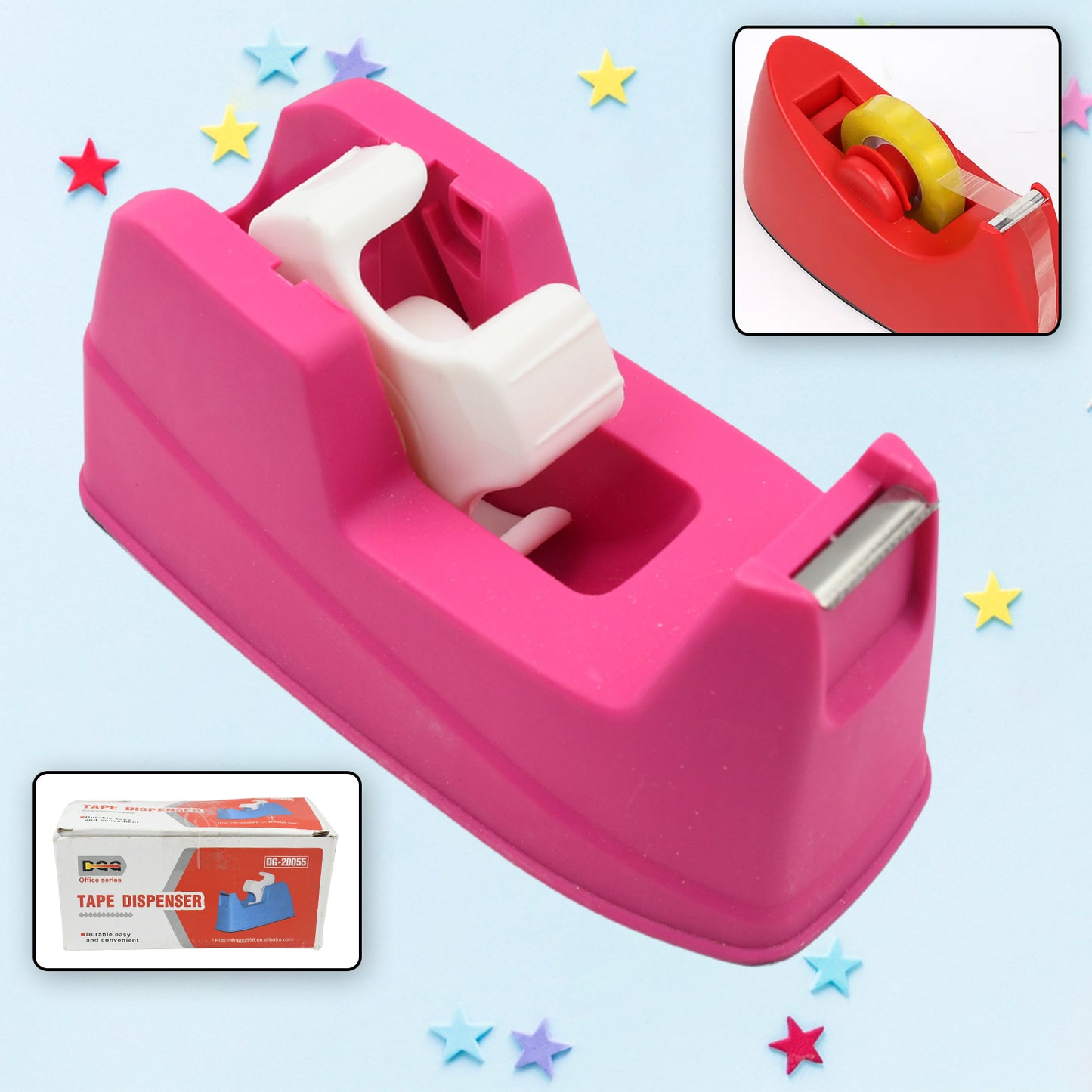 Plastic Tape Dispenser Cutter For Home Office