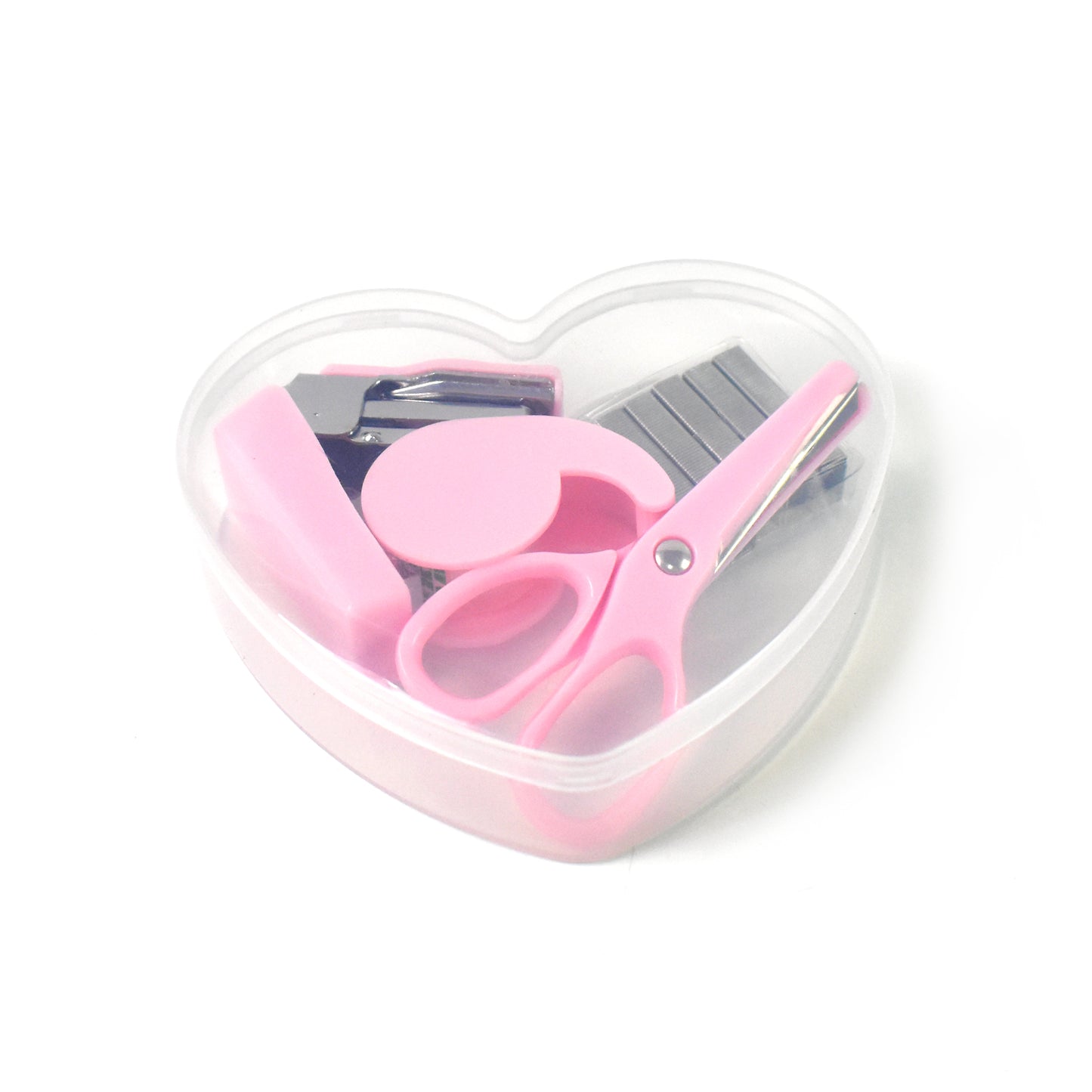 Mini Office Stationery Kit Includes Stapler Scissors Paper Clips Tape Dispenser Transparent Tape And Stapler