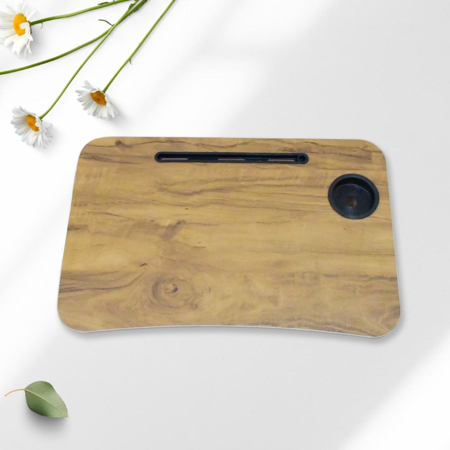 Multi-purpose Laptop Desk For Study And Reading With Foldable Cupholder Drawer (1 Pc 5838 Cm)