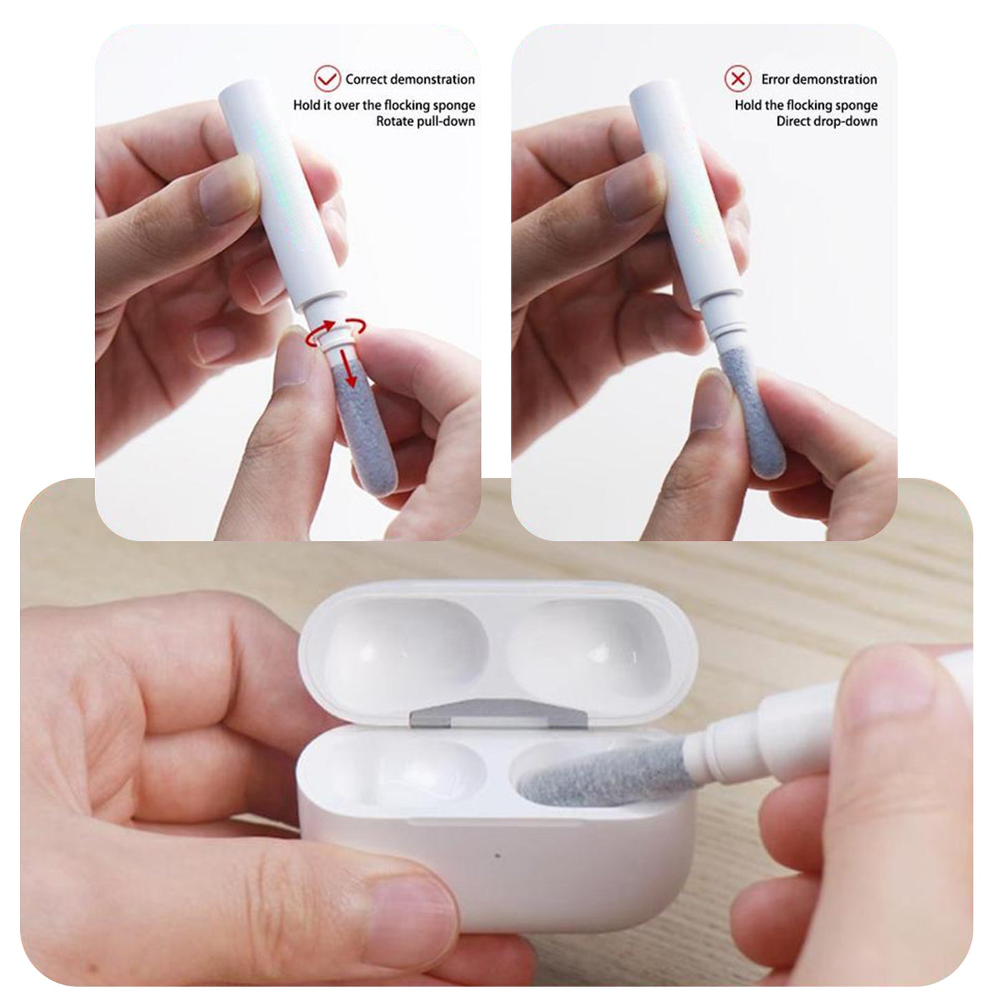 5in1 Multi-function Soft Dust Clean Bush For Computer Cleaning