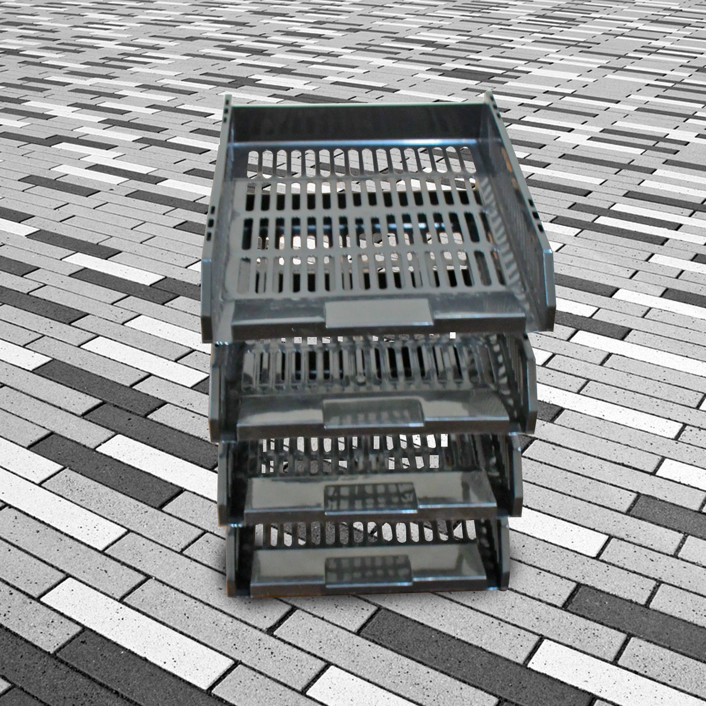 File Cabinets Storage Rack Magazine Newspaper Rack Filing Cabinet Four-layer File Rack Stacking Rack (4 Layer)