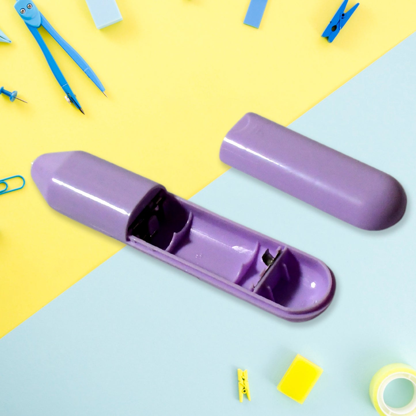 Electric Eraser Kit Automatic Pencil Eraser Battery Operated With 10 Eraser Refills (Battery Not Included)
