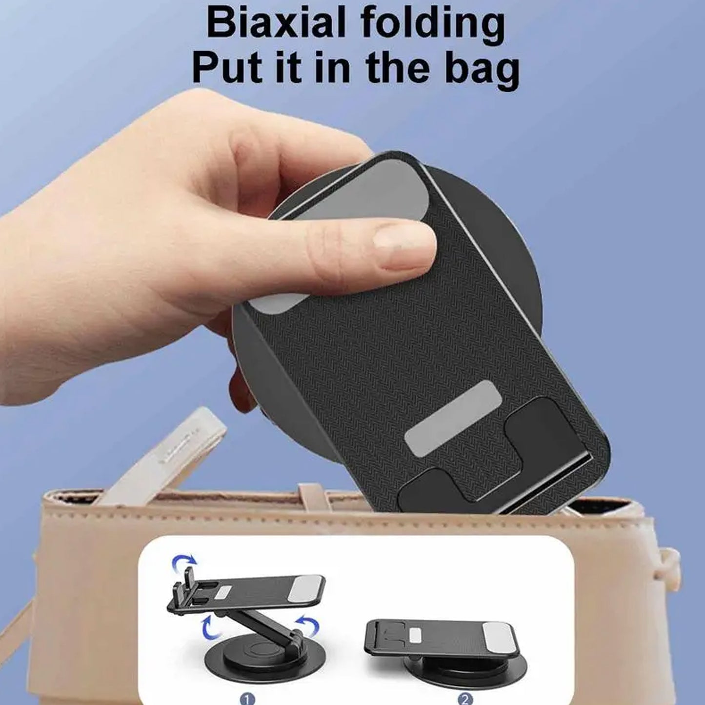 Mobile Holder Rotating Foldable Stand Height Angle Adjustable (1 Pc)