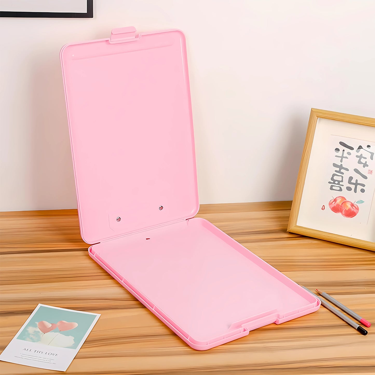 A4 Size Hard Plastic Clipboard File Folder (1 Pc)