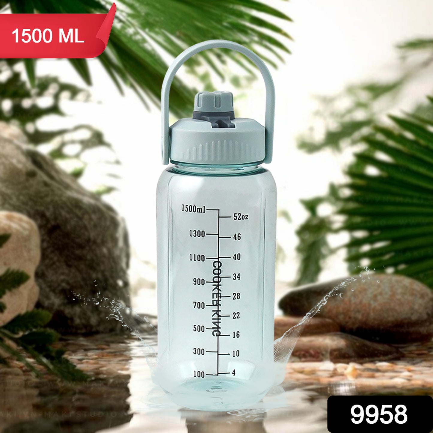 Plastic Water Bottle With Carry Handle (1 Pc 1500 Ml)