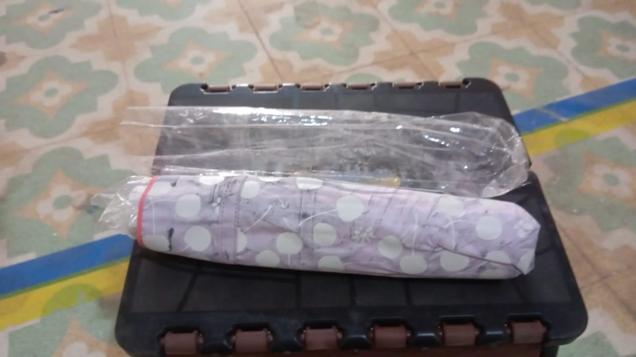 2 Fold Sun Protective Solid Foldable Outdoor Umbrella