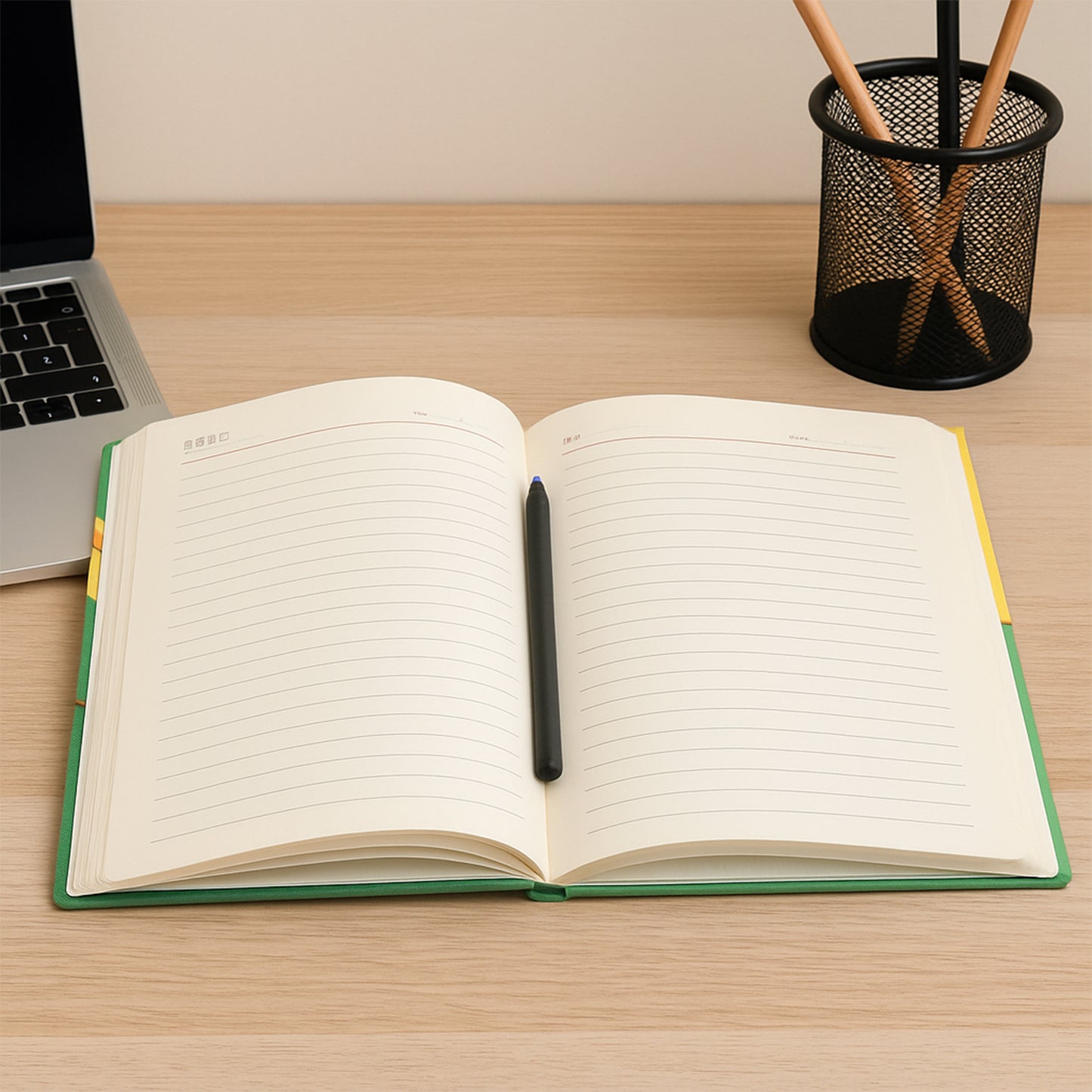 Hardcover Ruled Notebook With Calendar 160 Pages 22x16 Cm (1 Pc)