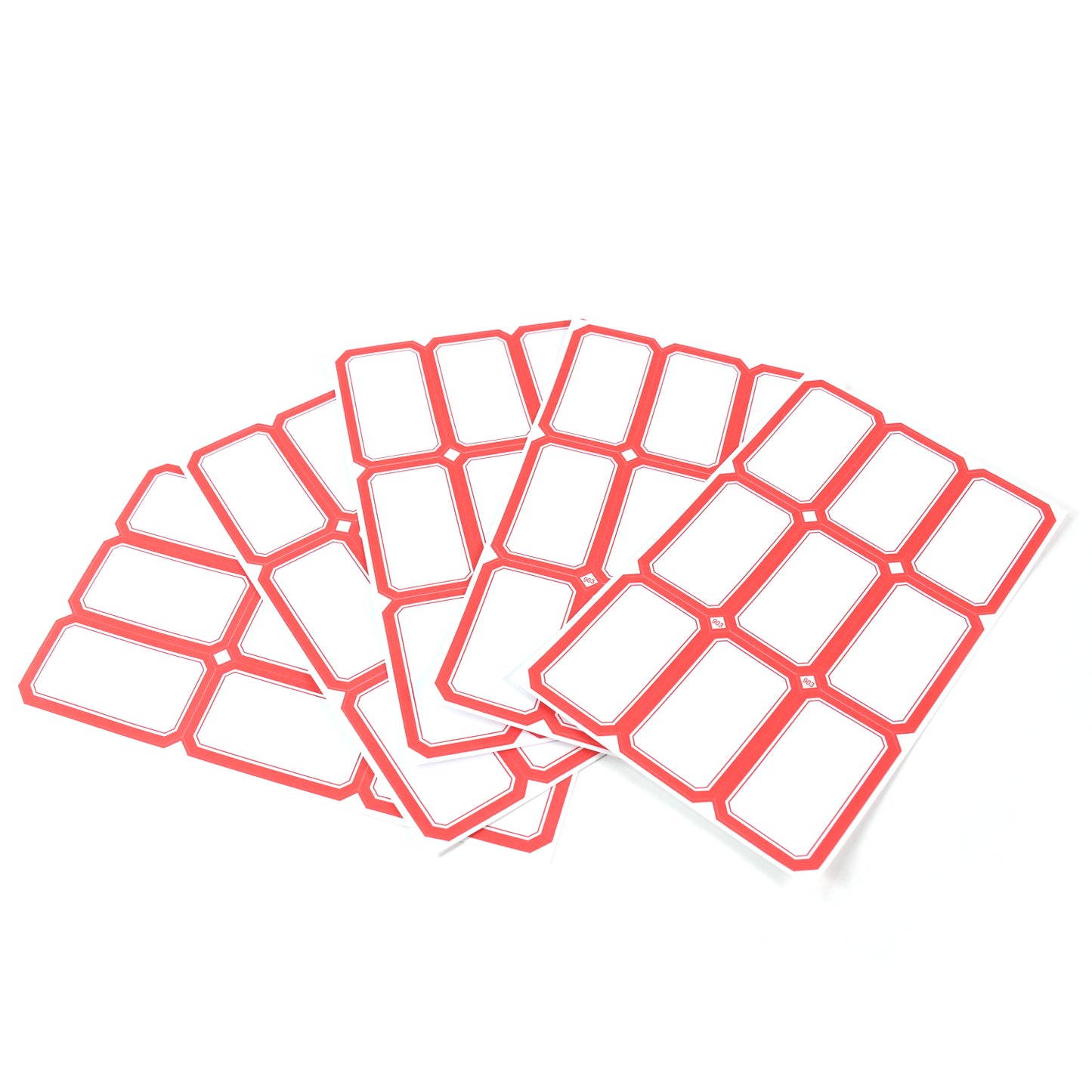 Multipurpose Blank Label Sticker Sheets for students and office (50 Sheet Set)