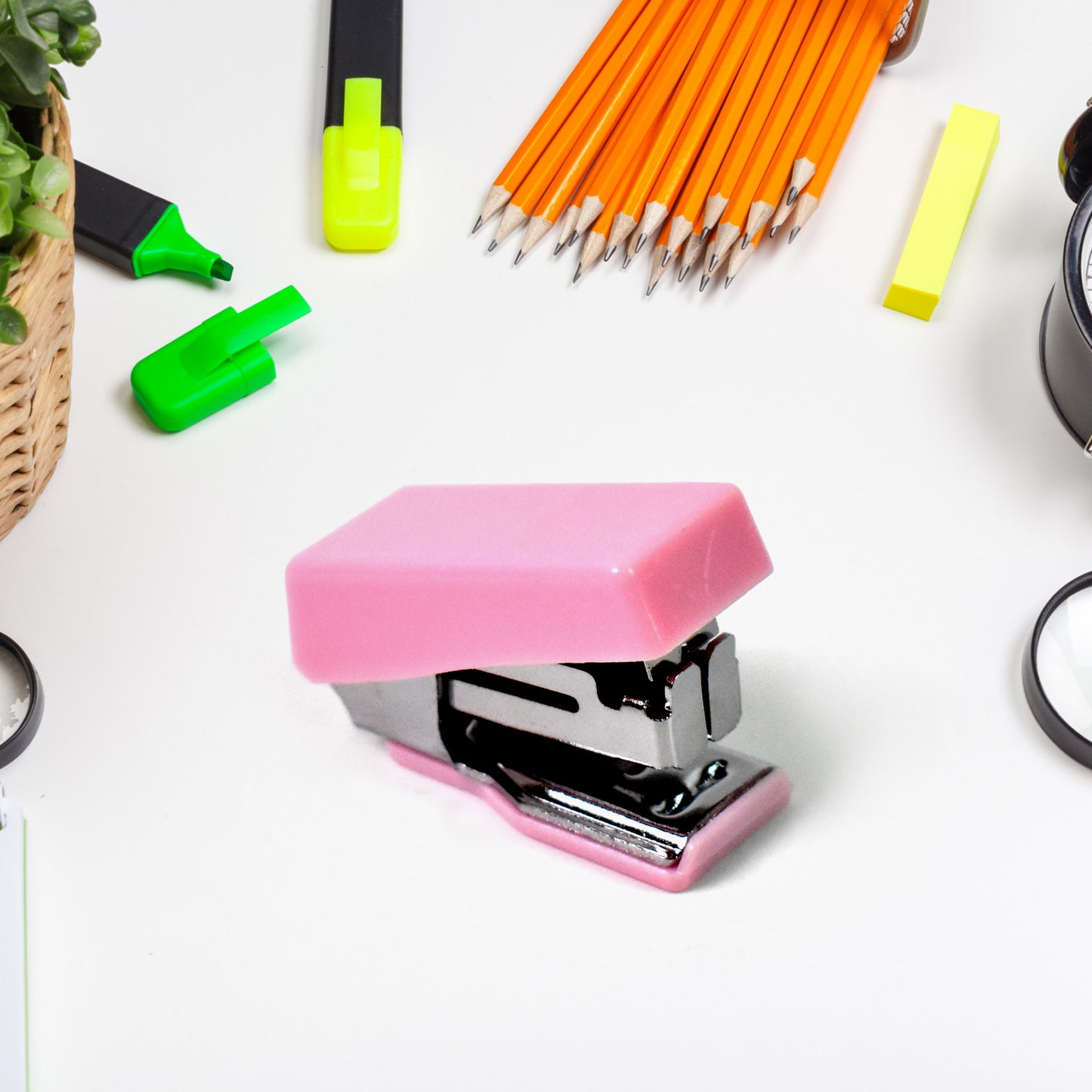Mini Office Stationery Kit Includes Stapler Scissors Paper Clips Tape Dispenser Transparent Tape And Stapler