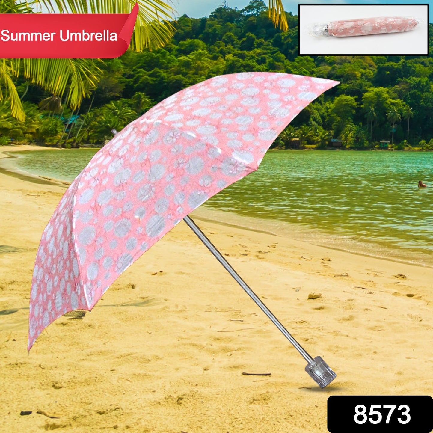 3-foldumbrella Summer Sun Foldable Cute Umbrella
