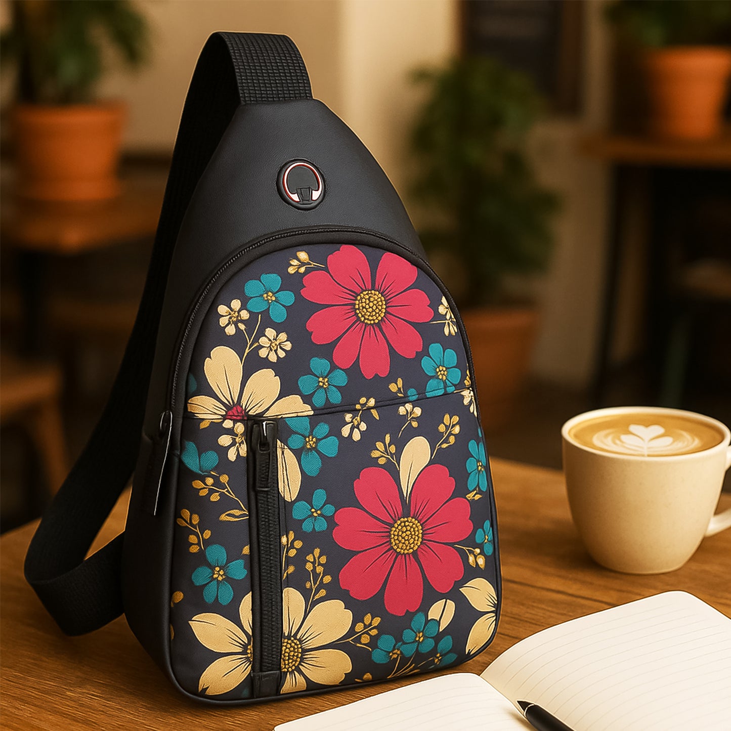 Waterproof Waist Bag Shoulder Bags Usb Charging Earphone Hook Sling Travel Bag (1 Pc)