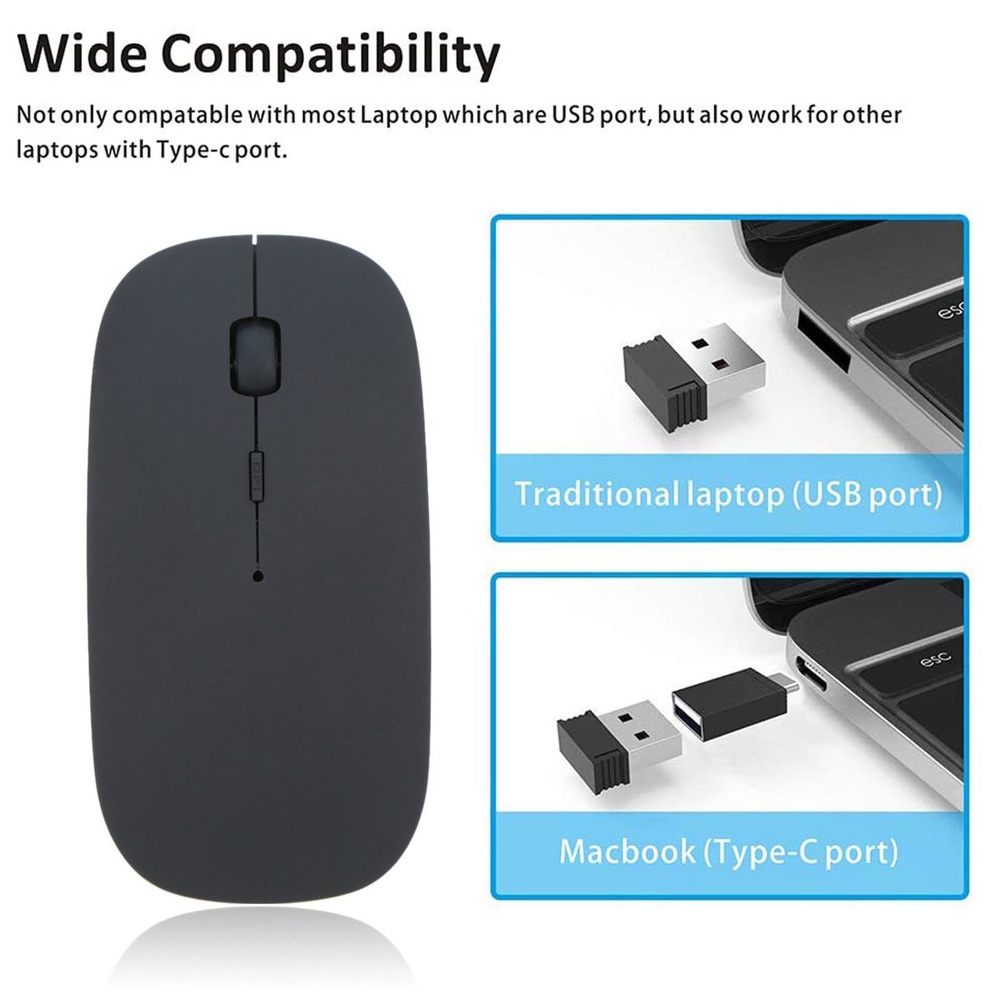 Wireless Mouse For Laptop pc mac ipad