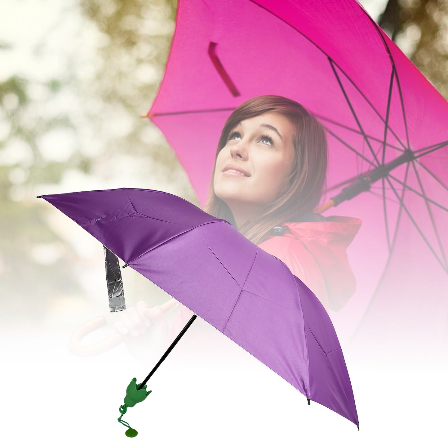 Vegetable Shaped Folding Umbrella Plastic Case