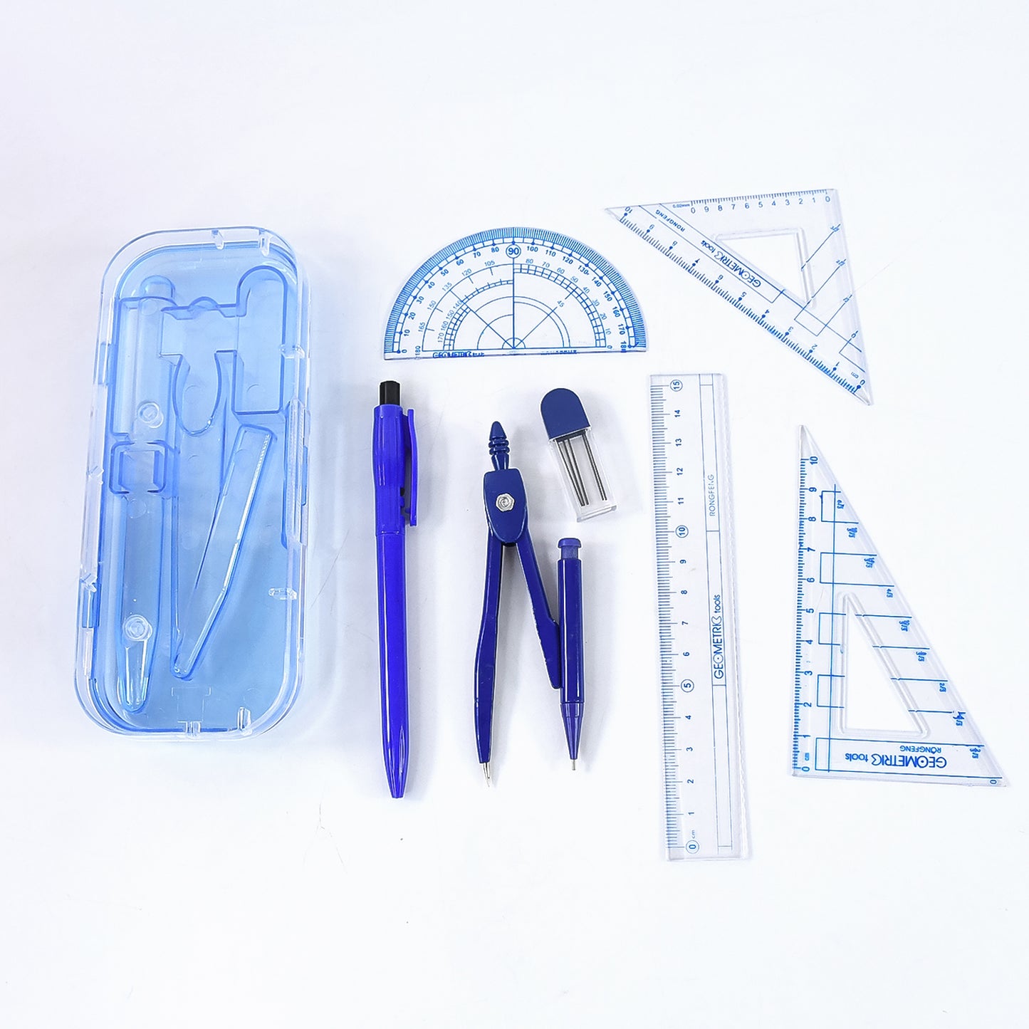 Complete Student Geometry Box Set (9 In 1  1 Set)