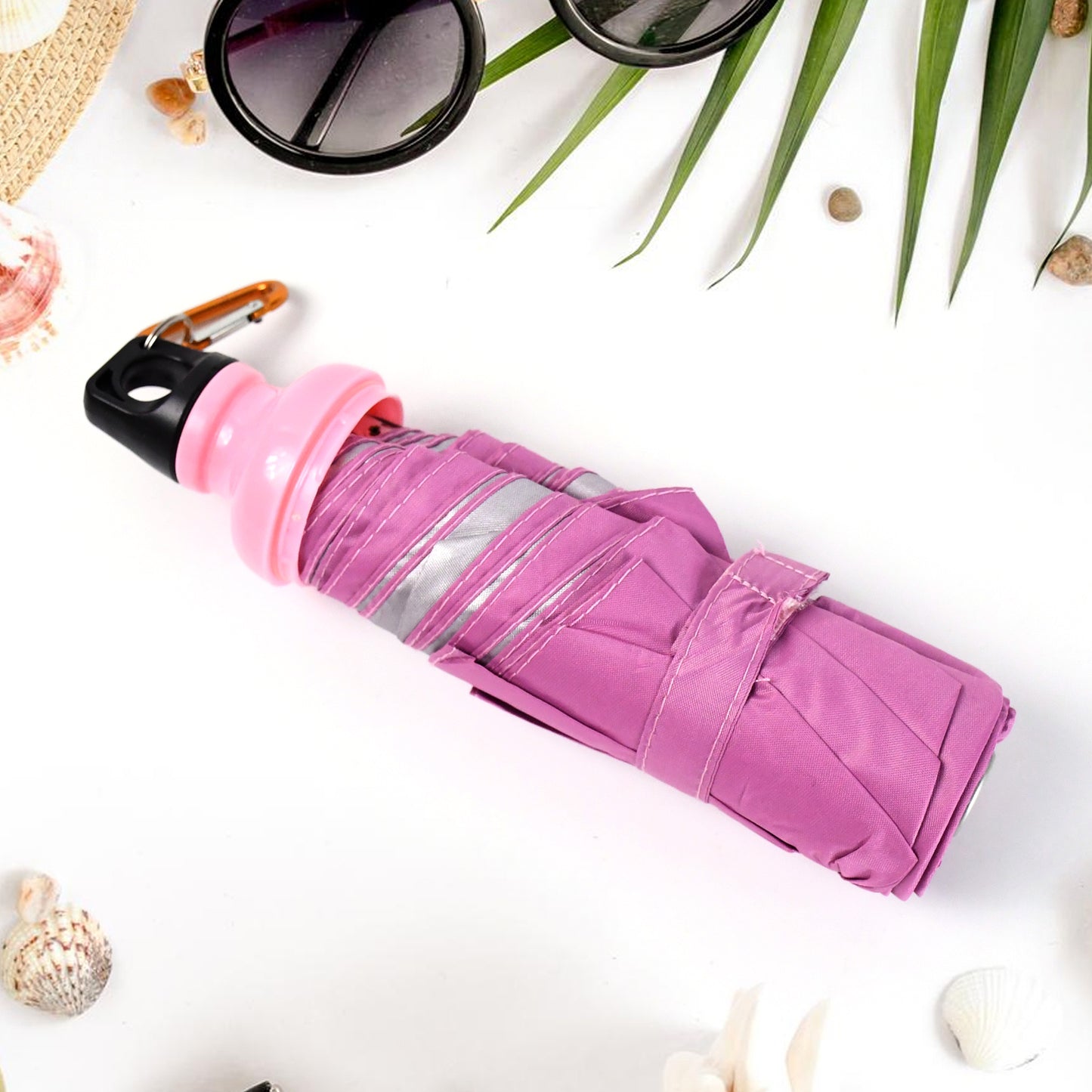 4 Fold Foldable Bottle Summer Umbrella