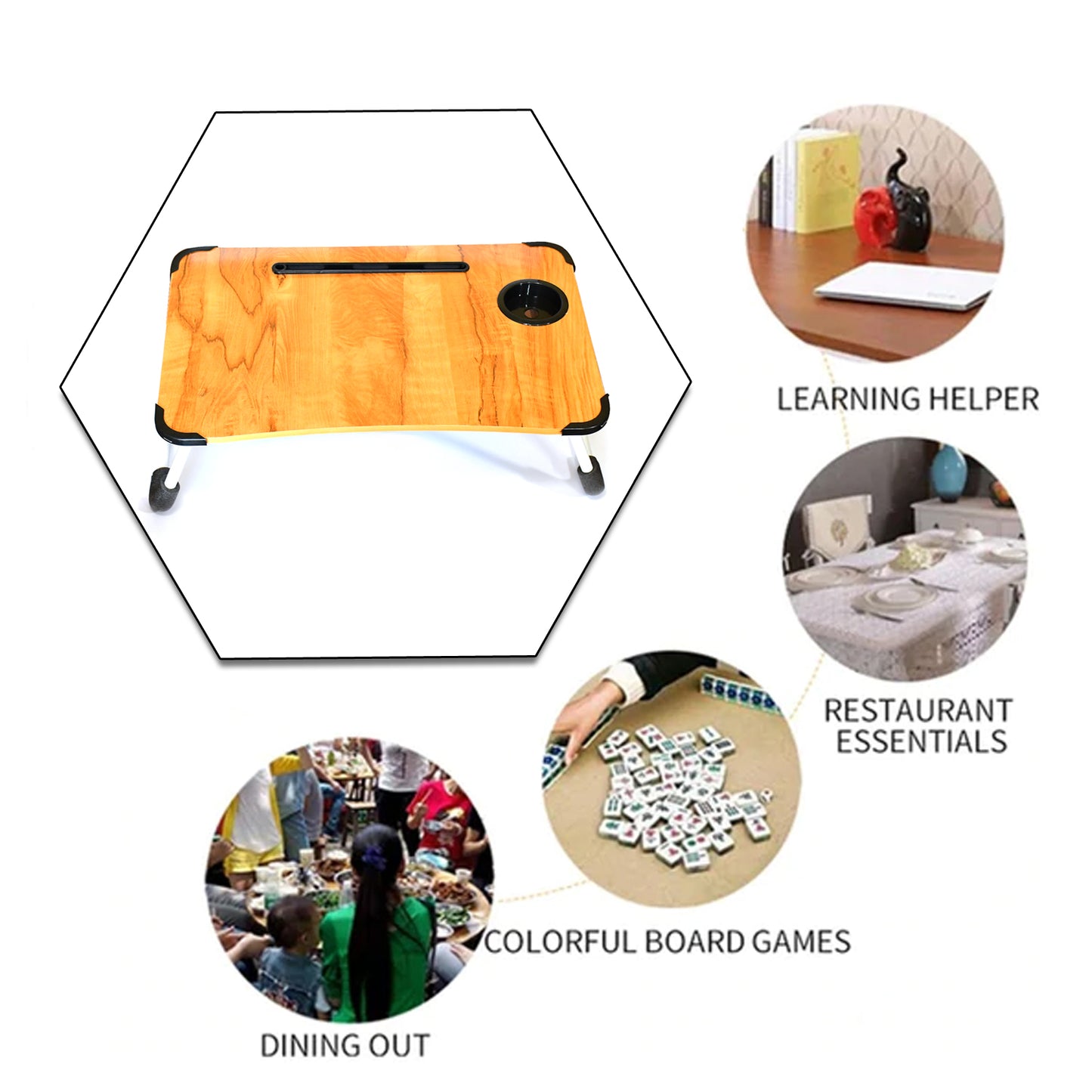 Laptop Table Foldable Portable Desk Tray Stand Reading Holder