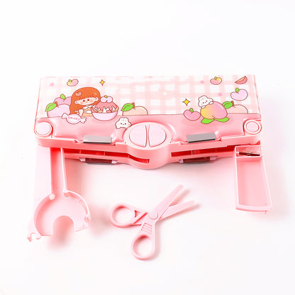 Multifunctional Cartoon Pencil Box (1 Pc)
