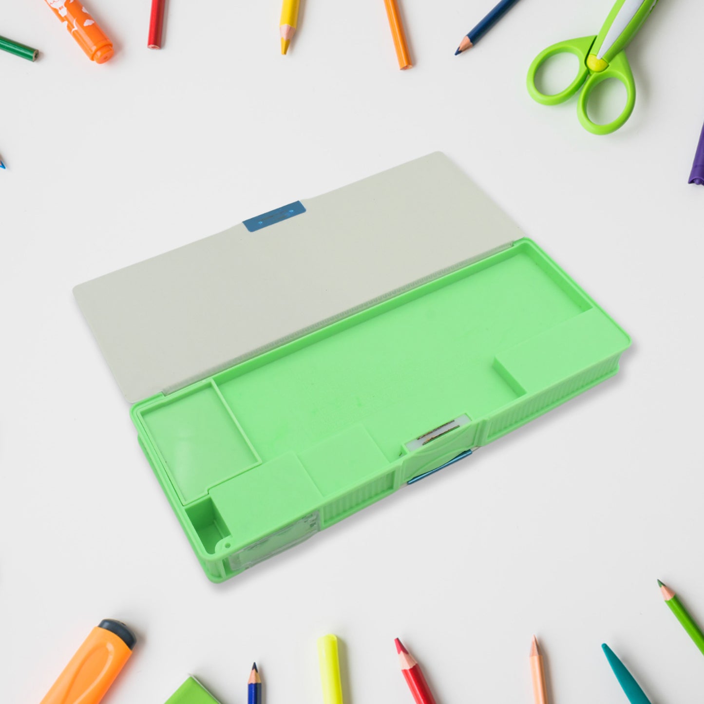 Multipurpose Compass Box Pencil Box With 2 Compartments