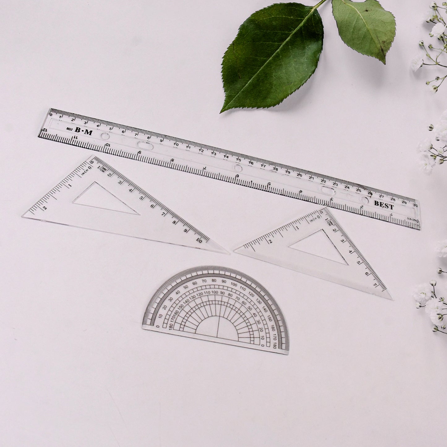 9 In 1 geometry set For School Student Office Draft Rulers