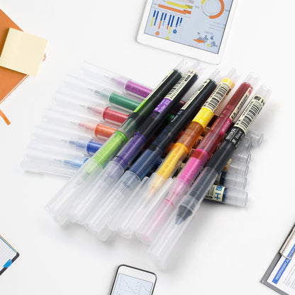 12 Color Rolling Ball Pens Quick-drying ink