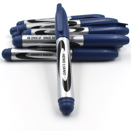 10pc Blue Marker And Pen Used In Studies And Teaching White Boards
