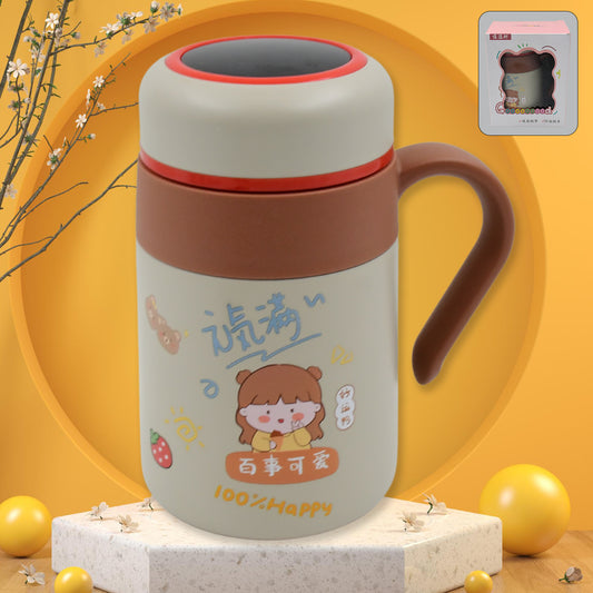 Stainless Steel Mug  Bottle Vacuum Insulated Cup With Handle Small Cup (550 Ml)