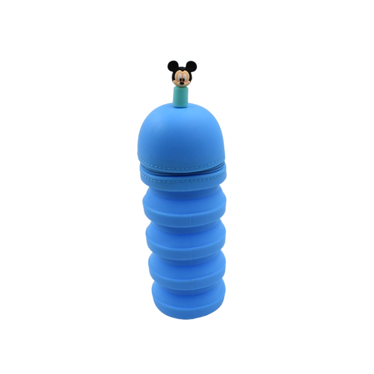 Pencil Case Made Of Silicone Telescopic Pen Holder With Zipper Closure