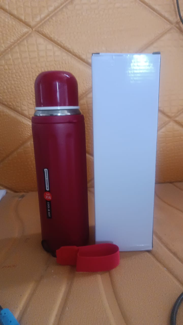 Thermal Water Bottle Insulated Hot  Cold Thermos Flask (1000 Ml Approx)