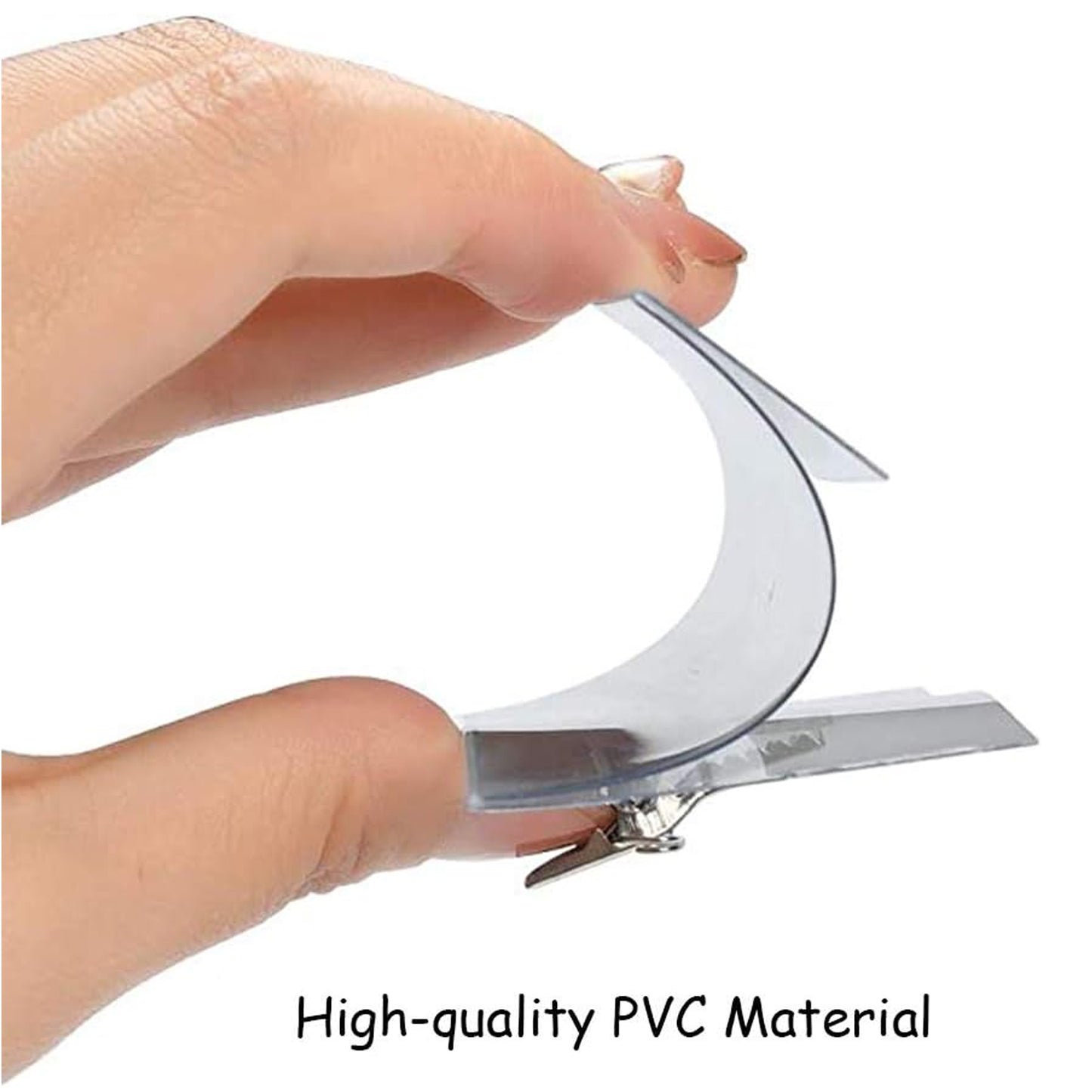 Plastic Transparent Cardholders With Pin clip
