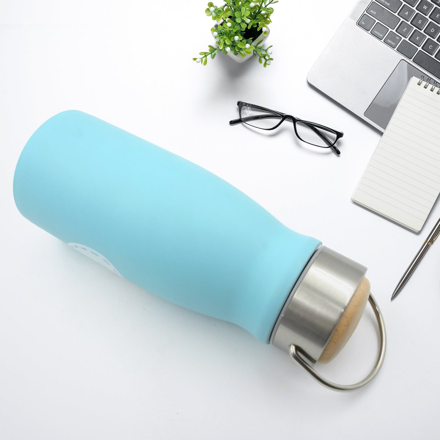 Stainless Steel Water Bottle With Handle Fridge Water Bottle Stainless Steel Water Bottle Leak Proof Rust Proof Hot  Cold Drinks Gym Sipper Bpa Free Food Grade Quality Steel Fridge Bottle For Officegymschool (360 Ml)