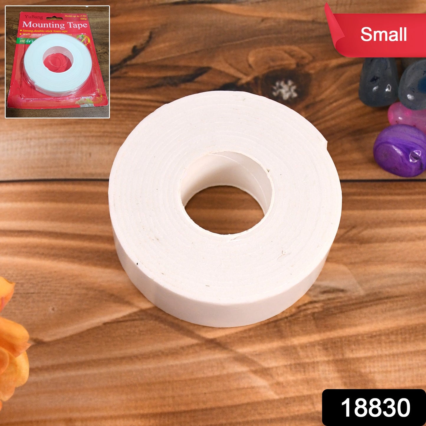 Small Strong Double Sided  Foam Mounting Tape (1 Pc)