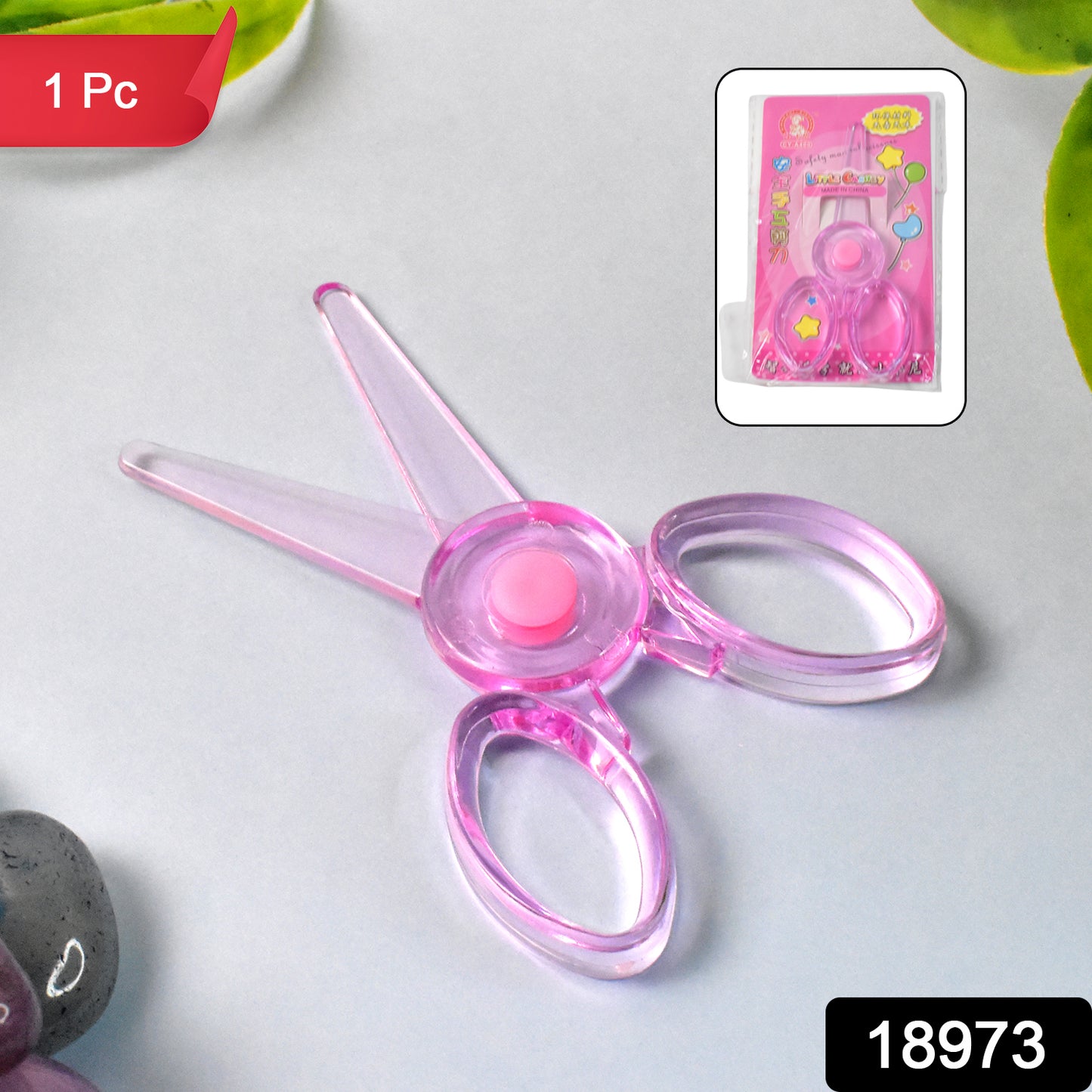Plastic Child-safe Scissor (1 Pc  Mix Color)