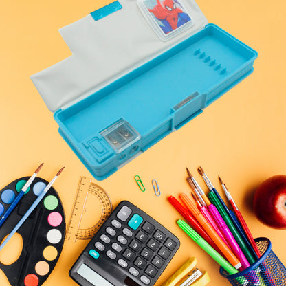 Compass Box With Inbuilt Calculator and Sharpener