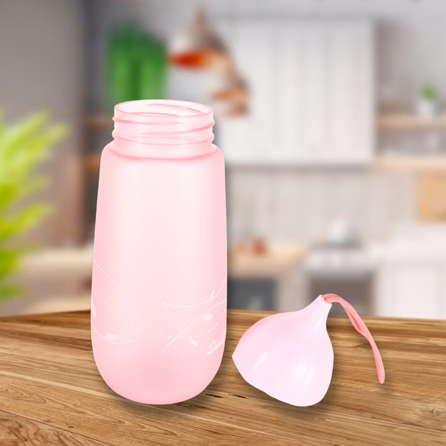 Unique Shape Premium Plastic Water Bottle With Dori Easy To Carry Leakproof Bpa-free Water Plastic Water Bottle For Children Home School (1 Pc  550 Ml)