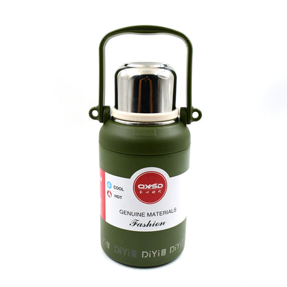 Stainless Steel Vacuum Insulated Water Bottle  Cup  Leak Proof Flask For Tea Coffee  Reusable Water Bottle With Hanging Strap  Bottle For Hot  Cold Drinks Wide Mouth Water Flask (900 Ml  Mix Color)