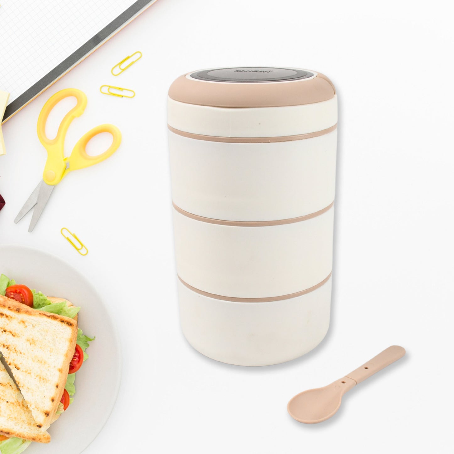 Ganesh Smart Lunch Box Stainless Steel Airtight Leak-prook