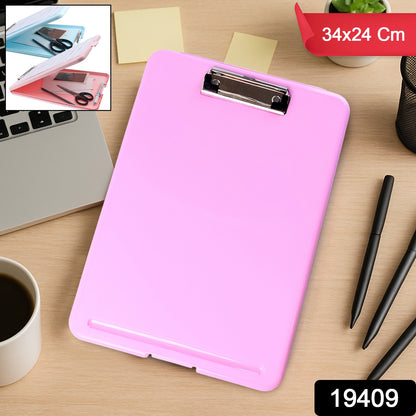 A4 Size Hard Plastic Clipboard File Folder (1 Pc)